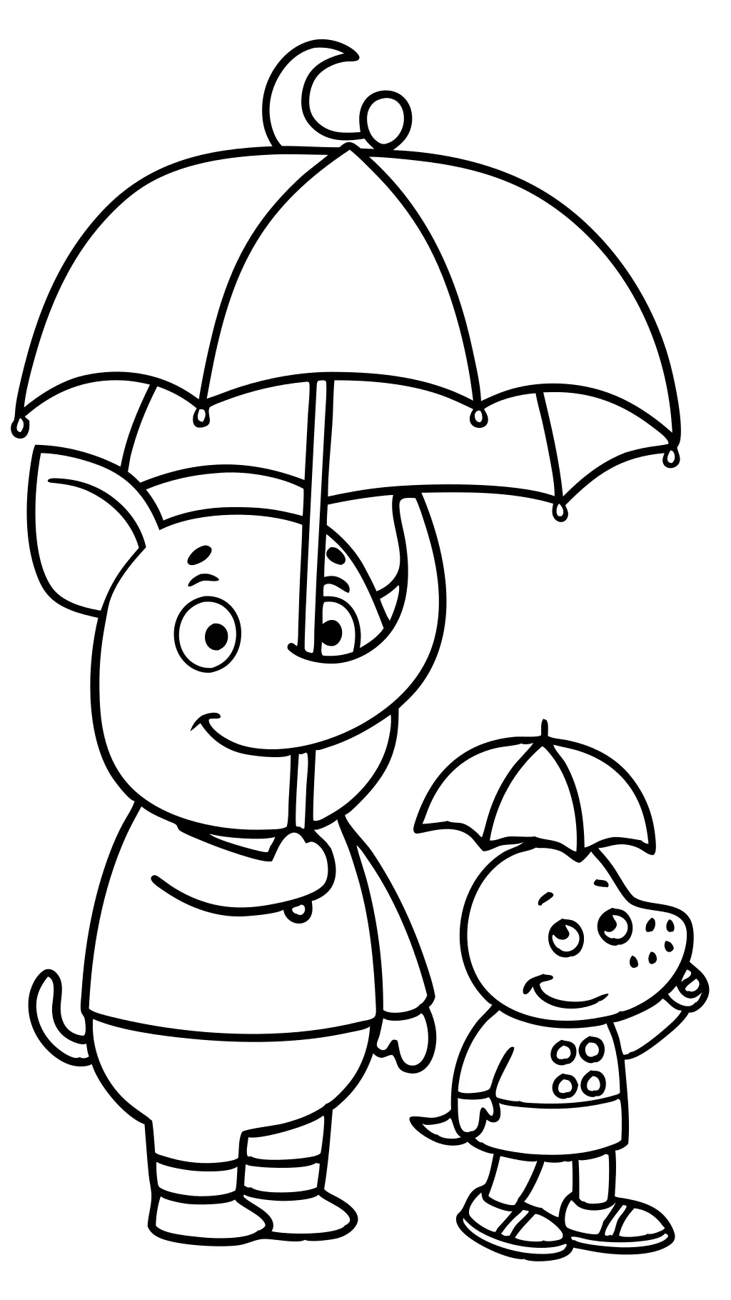 coloriage d’éléphant coloriage